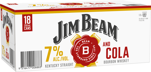 Jim Beam 7% 18pk 250 ML Cans