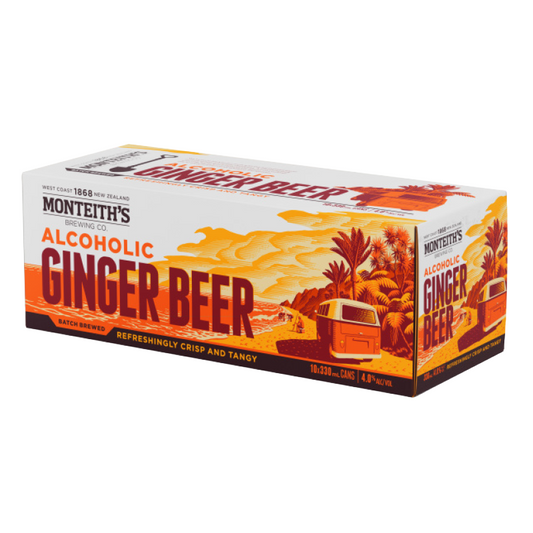 Monteith’s Ginger Beer 10pack cans