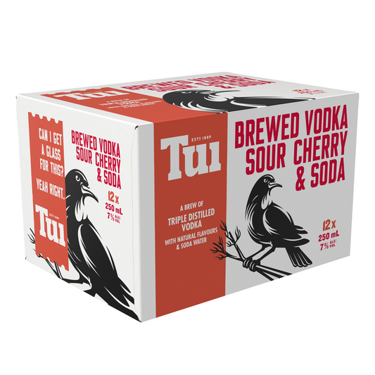 Tui Vodka Sour Cherry & Soda 12pk 250ml Cans