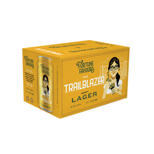 Fortune Favours The Trailblazer Hoppy Lager Cans 6x330ml